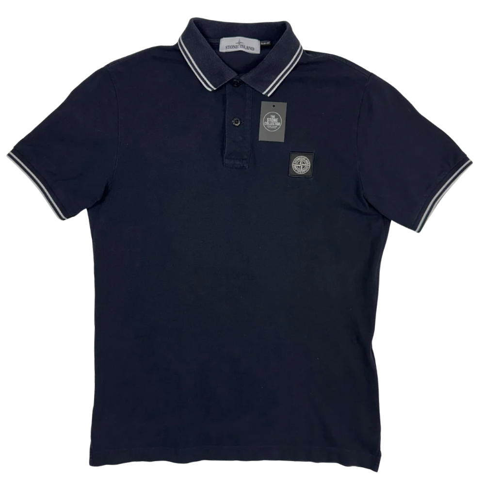 Polo Stone Island Azul marino manga corta - talla M