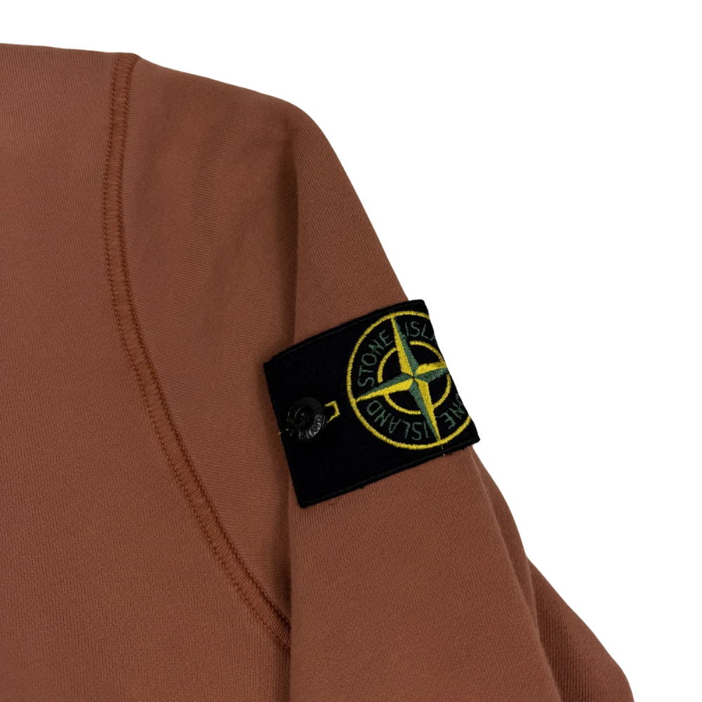 Sudadera Half - Zip Stone Island Terracota - talla M