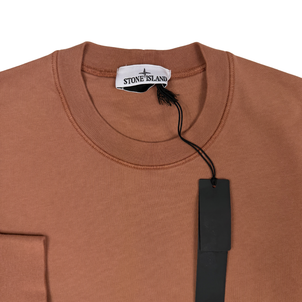 Sudadera Cuello Redondo Stone Island Terracota - talla M