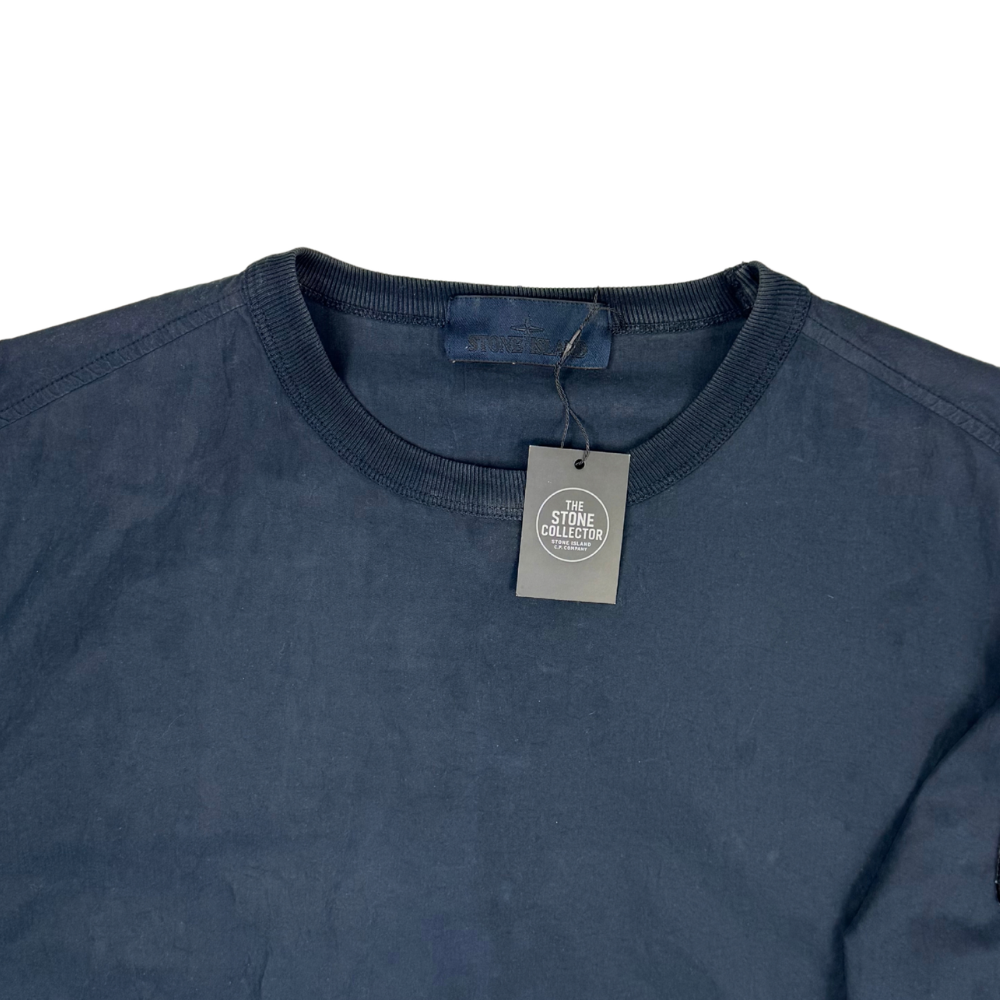 Sudadera cuello redondo Stone Island Ghost azul marino - talla M