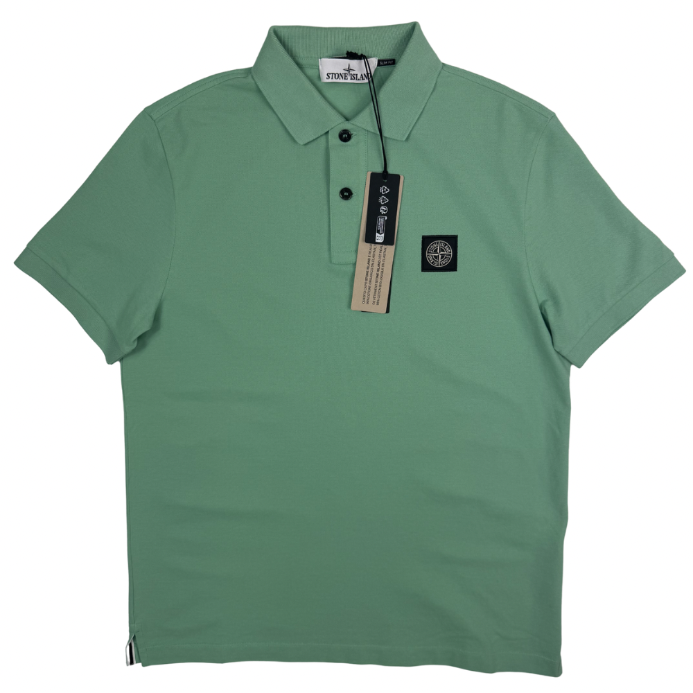 Polo Stone Island Verde Menta manga corta - talla M