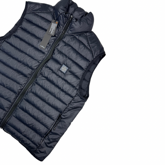 Chaqueta sin mangas Stone Island Loom Woven Chambers R-Nylon Down-TC azul marino - talla XL