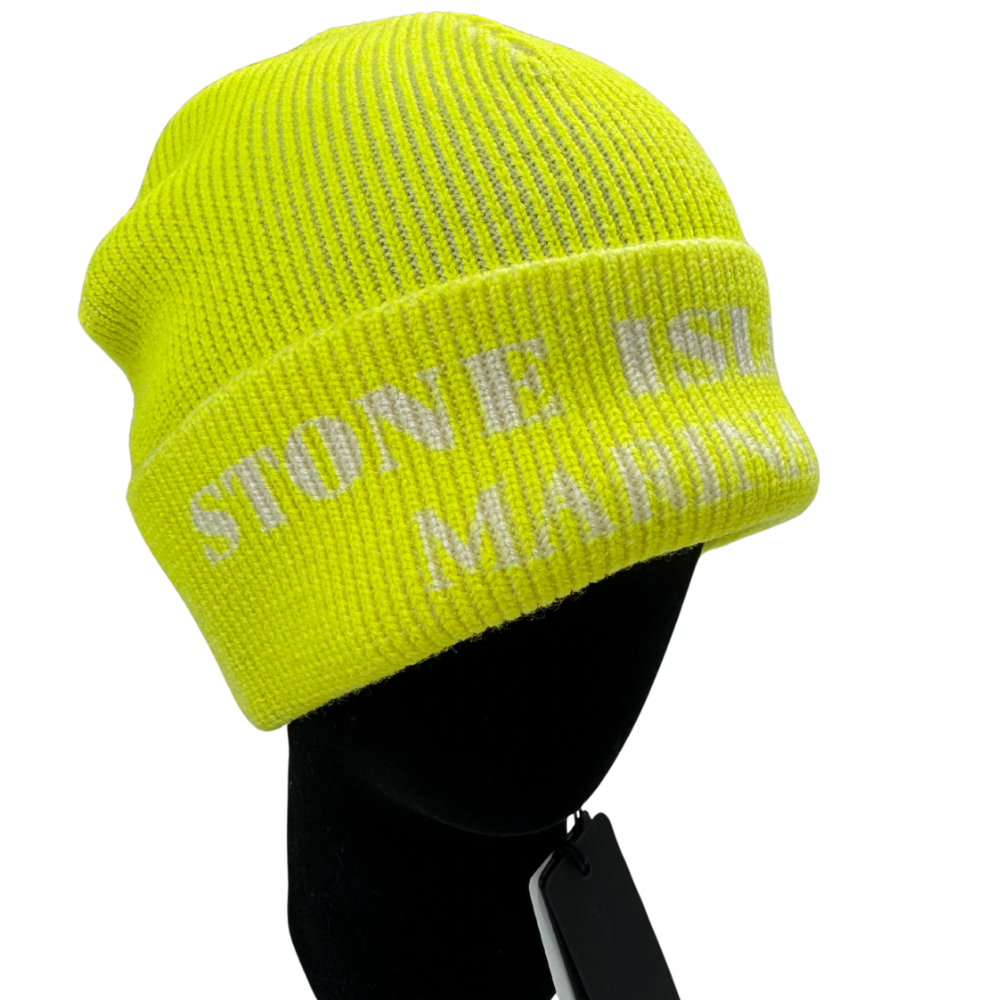 Gorro de lana Stone Island Marina Amarillo neón - talla UNI