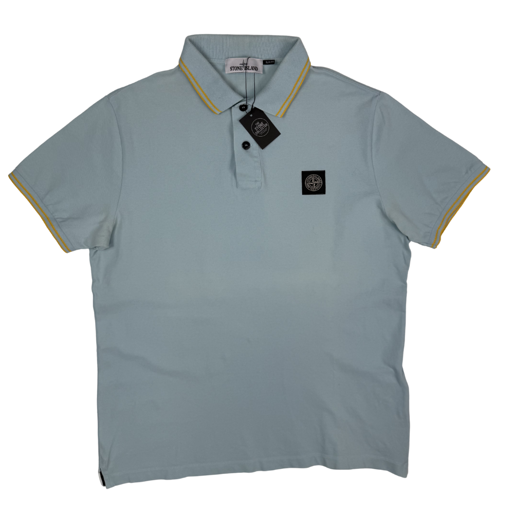 Polo Stone Island celeste manga corta - talla XL