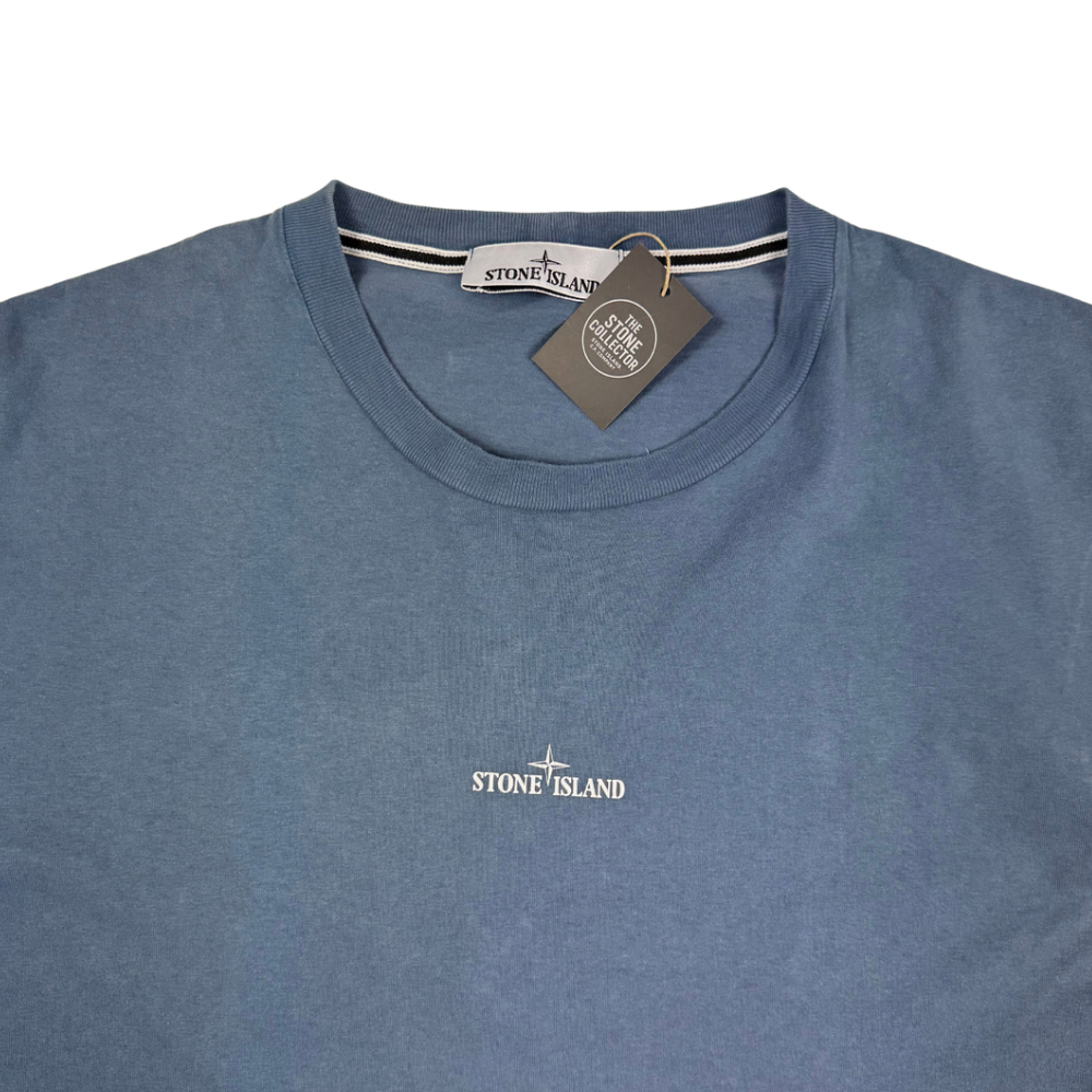 Camiseta Stone Island Azul manga corta - talla XL