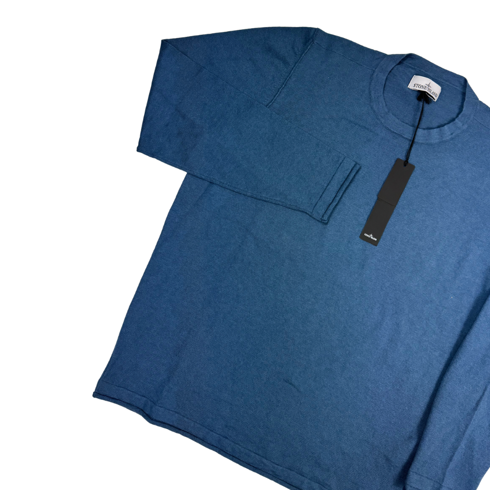 Jersey Stone Island cuello redondo azul - talla 2XL