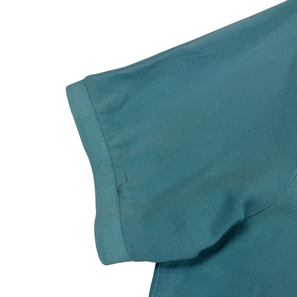 Polo Stone Island azul turquesa manga corta - talla 2XL