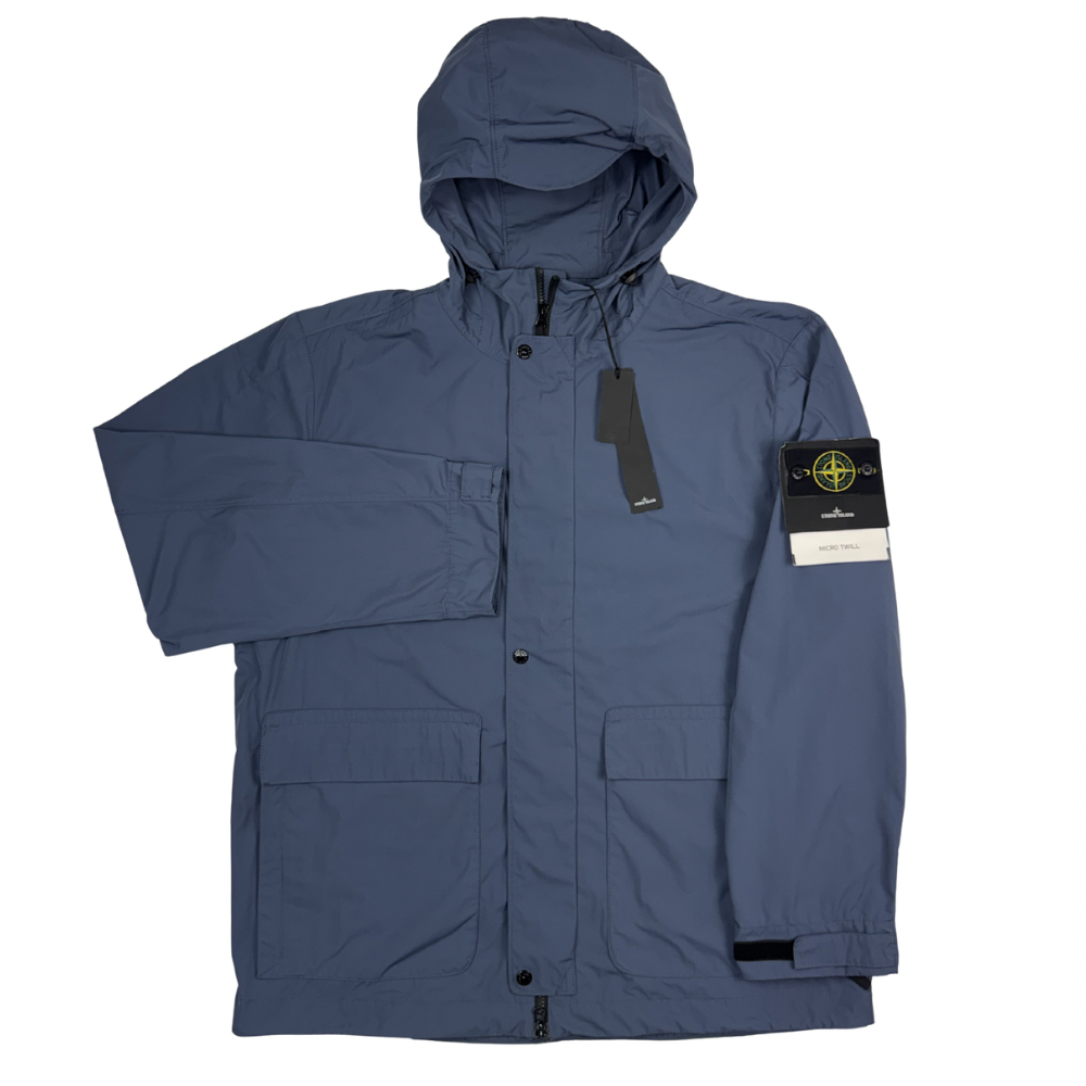 Chaqueta Stone Island Micro Twill azul - talla 2XL