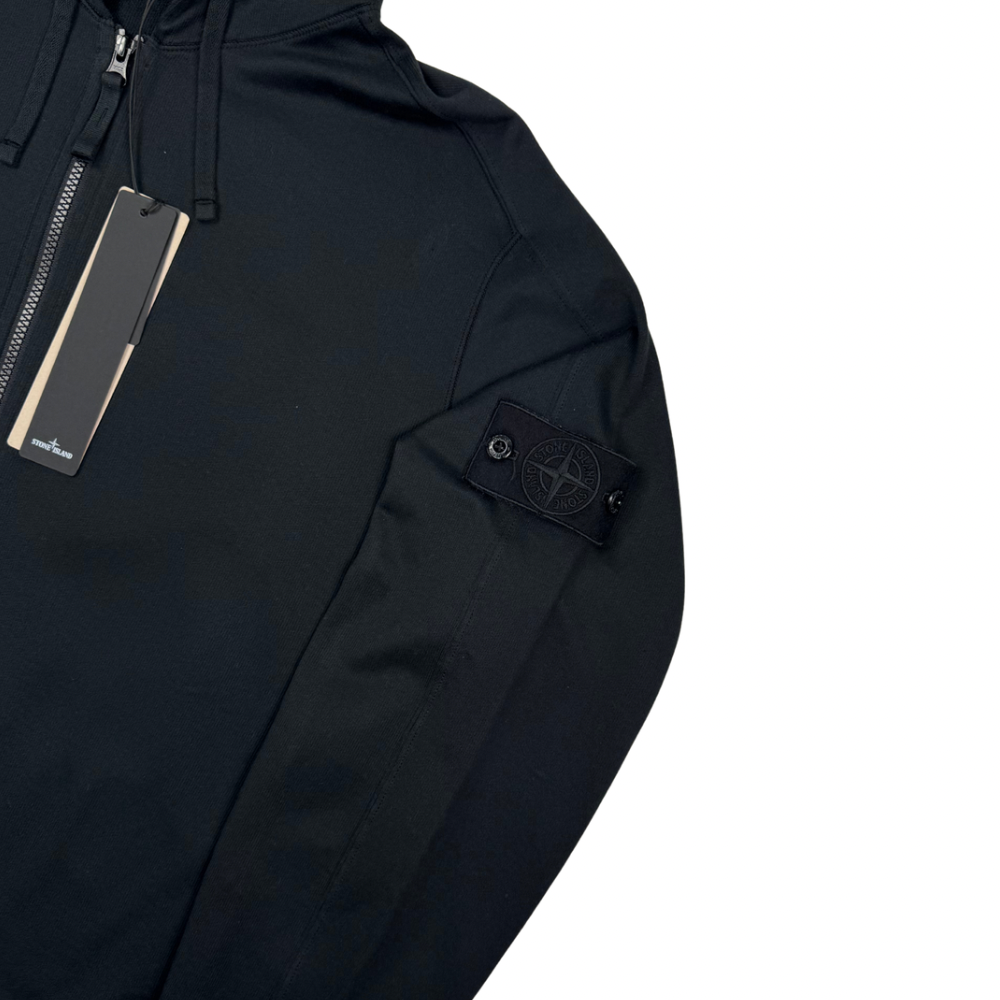 Sudadera Stone Island Ghost con capucha y cremallera negro - talla 2XL