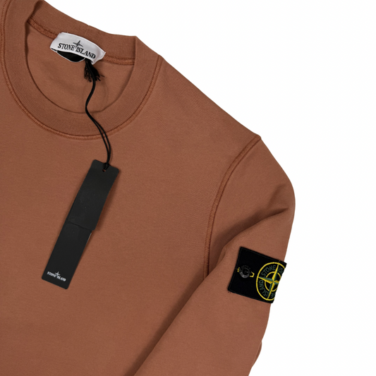 Sudadera Cuello Redondo Stone Island Terracota - talla M