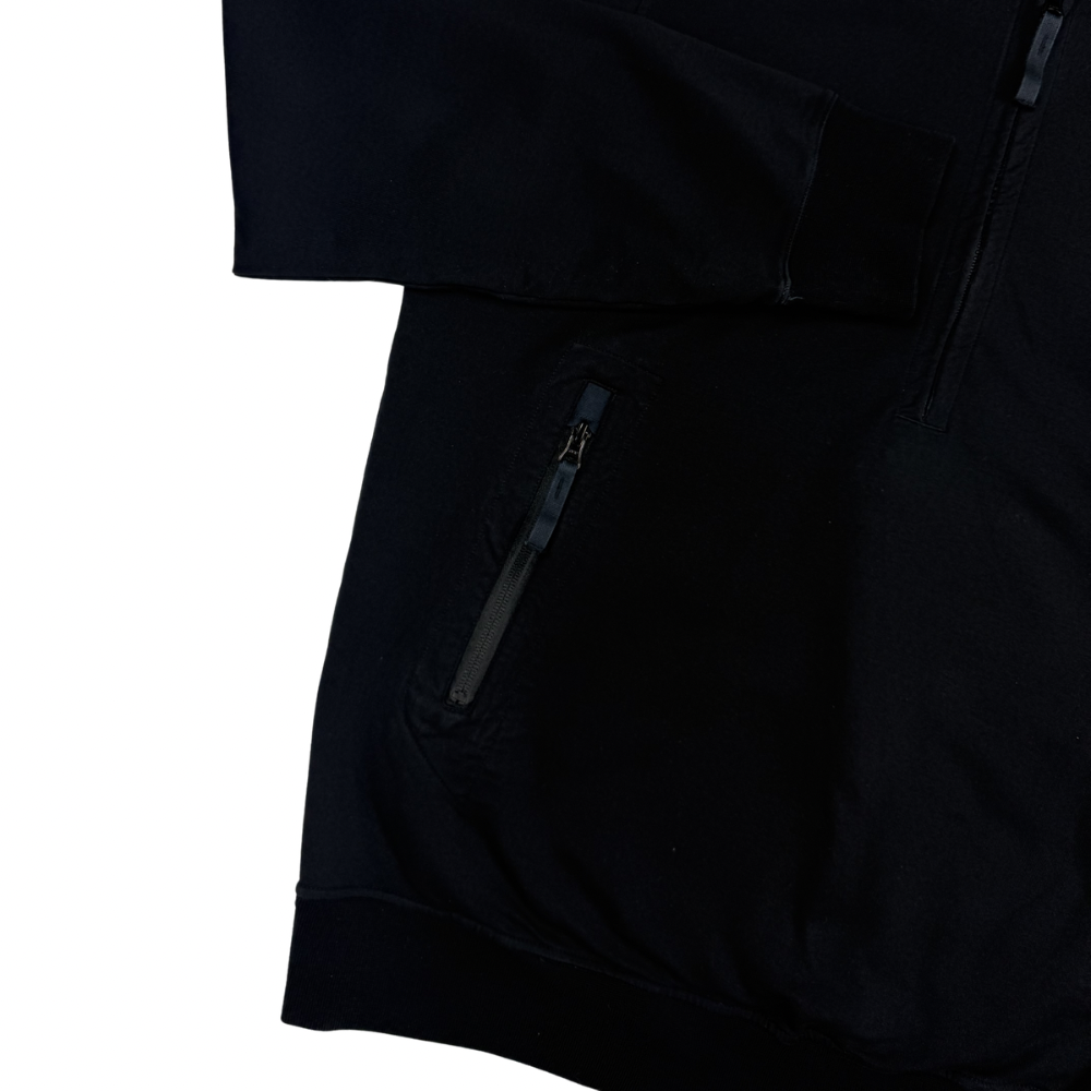 Sudadera Half- Zip Stone Island Ghost negra - talla L