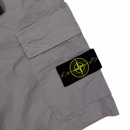 Pantalón Cargo Corto Stone Island Gris - talla W/32