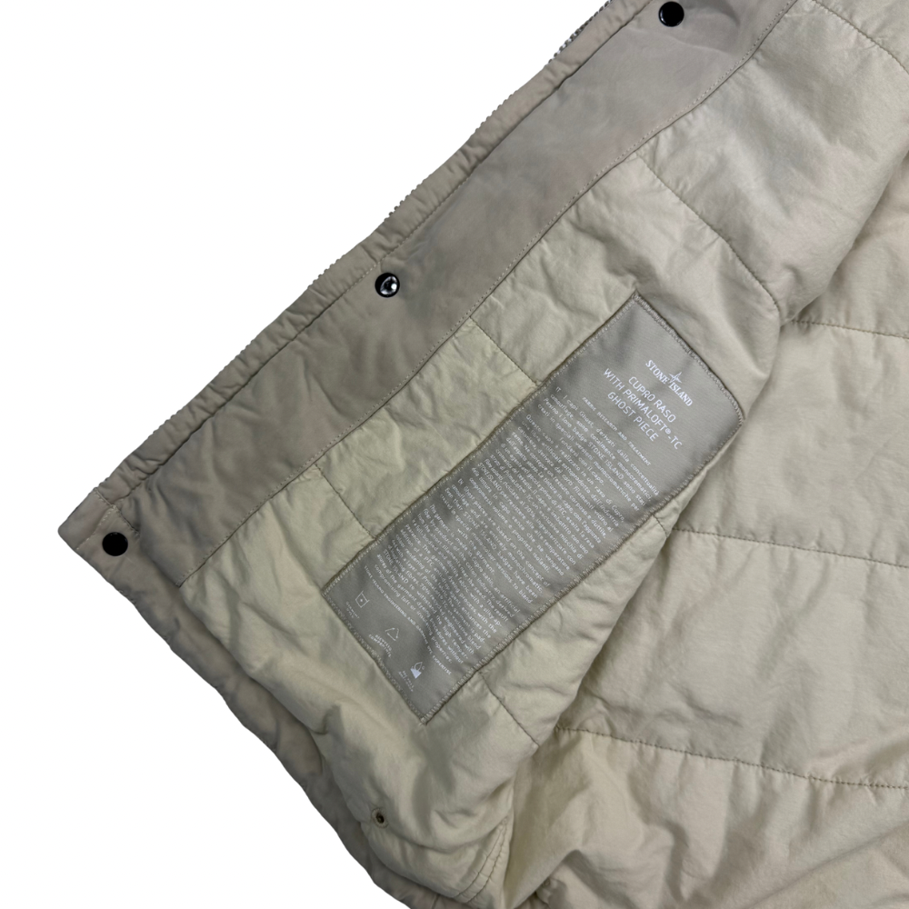 Chaqueta sin mangas Stone Island Cupro Raso With Primaloft-TC Ghost Piece beige - talla M