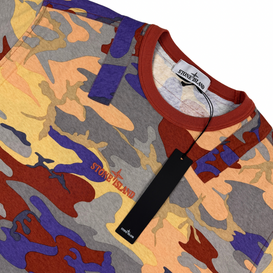 CAMISETA MANGA CORTA HERITAGE CAMO PRINT STONE ISLAND - talla L