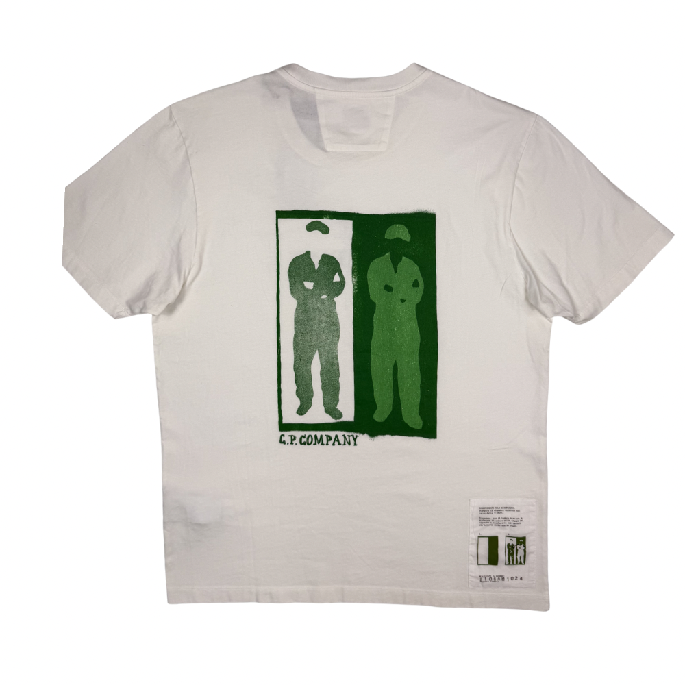Camiseta C.P. Company blanca manga corta - talla M/XL/2XL