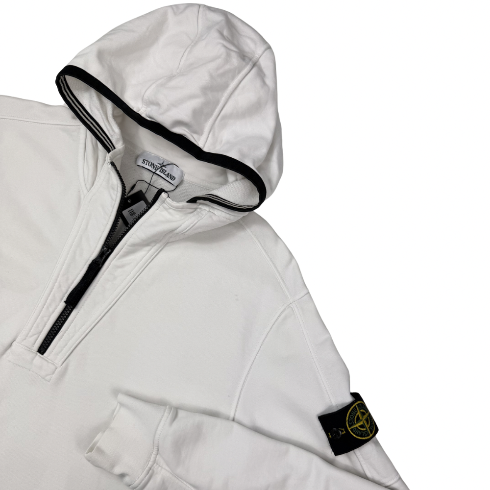 SUDADERA HALF - ZIP CON CAPUCHA STONE ISLAND - talla XL