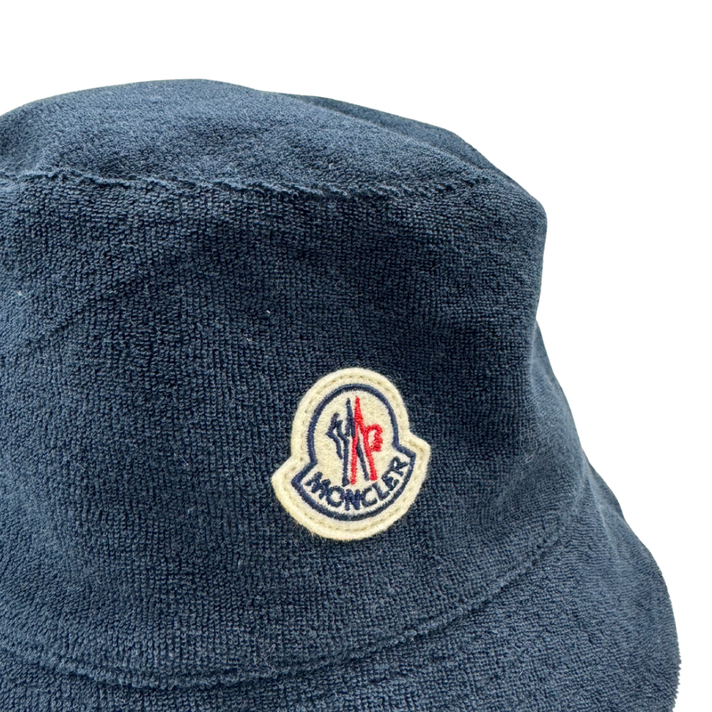 Gorro Pesquero Moncler reversible azul marino - talla M