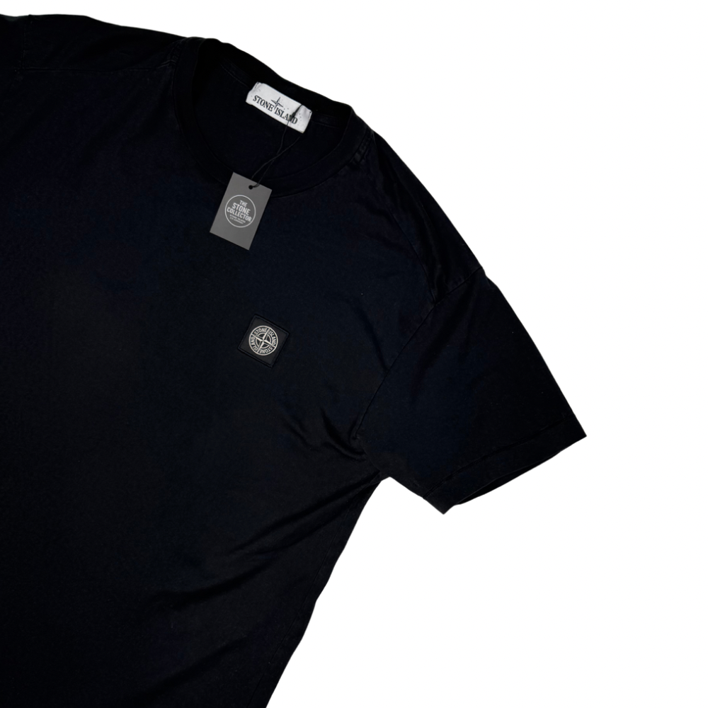 Camiseta Stone Island negro manga corta - talla L