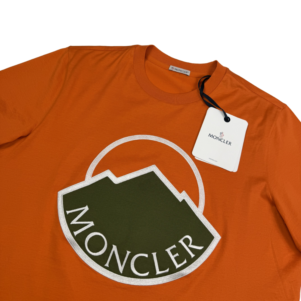 Camiseta Moncler naranja manga corta - talla L