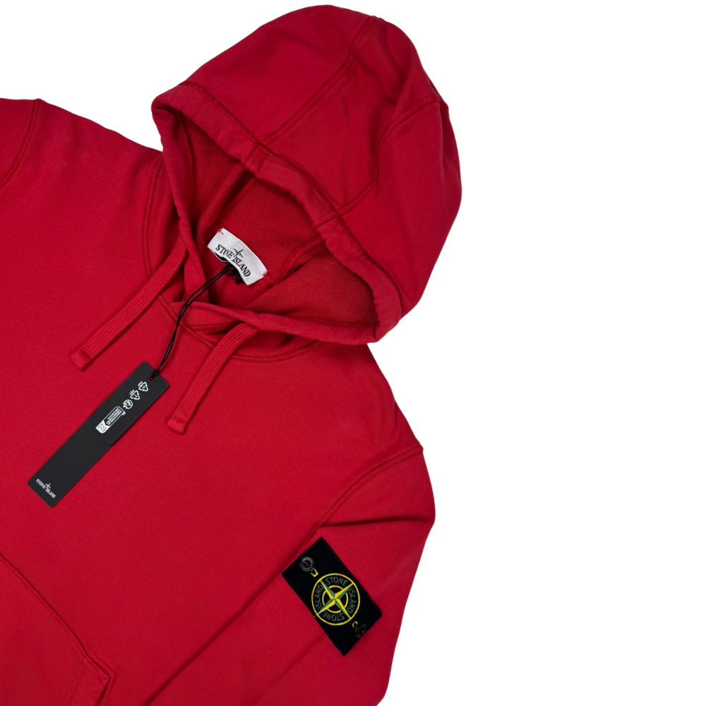 Sudadera con capucha Stone Island rojo - talla L