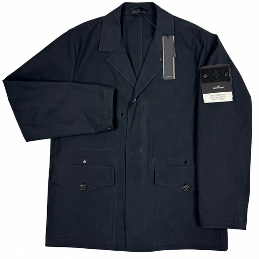 Chaqueta Stone Island Weatherproof Cotton Canvas Ghost Piece negro - talla XL