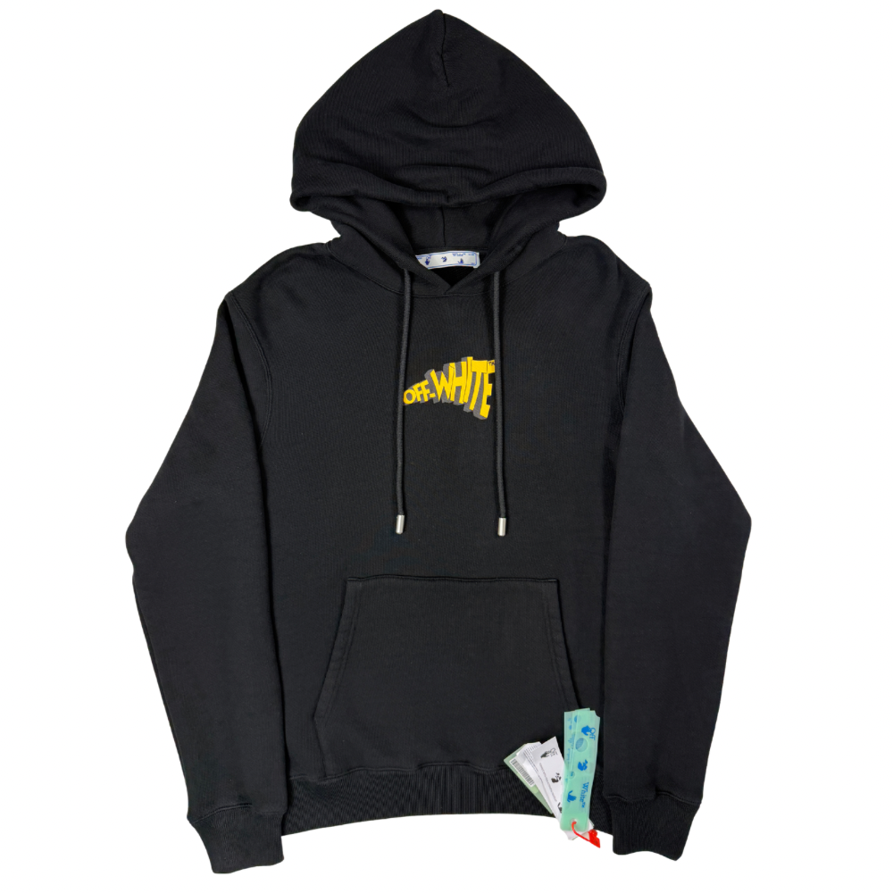 SUDADERA CON CAPUCHA OFF WHITE - talla L