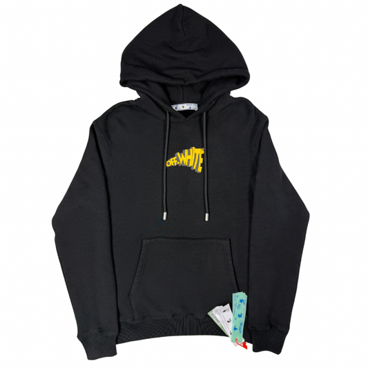 SUDADERA CON CAPUCHA OFF WHITE - talla L