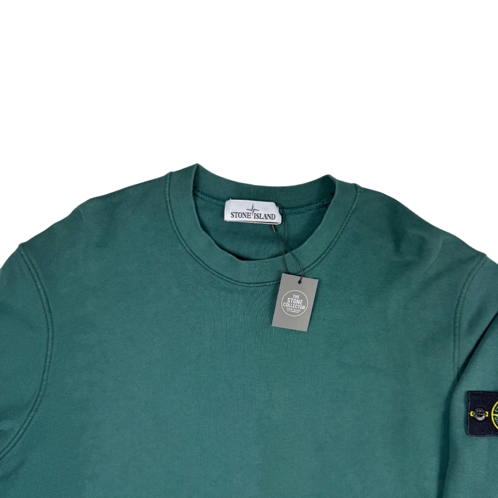 Sudadera cuello redondo Stone Island verde - talla 2XL