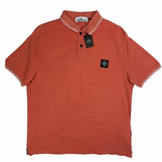 Polo Stone Island naranja manga corta - talla XL
