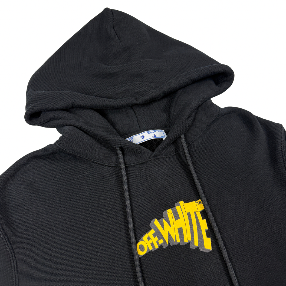 SUDADERA CON CAPUCHA OFF WHITE - talla L