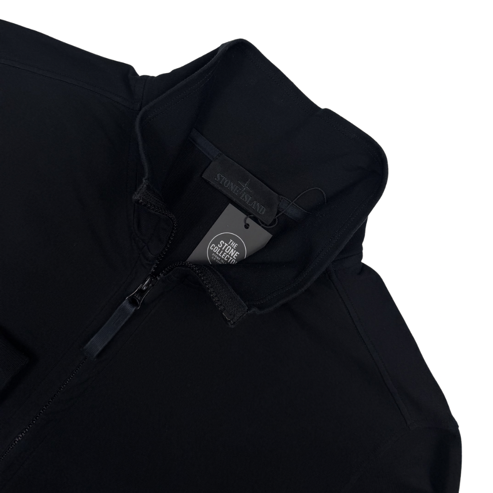 Sudadera Half- Zip Stone Island Ghost negra - talla L