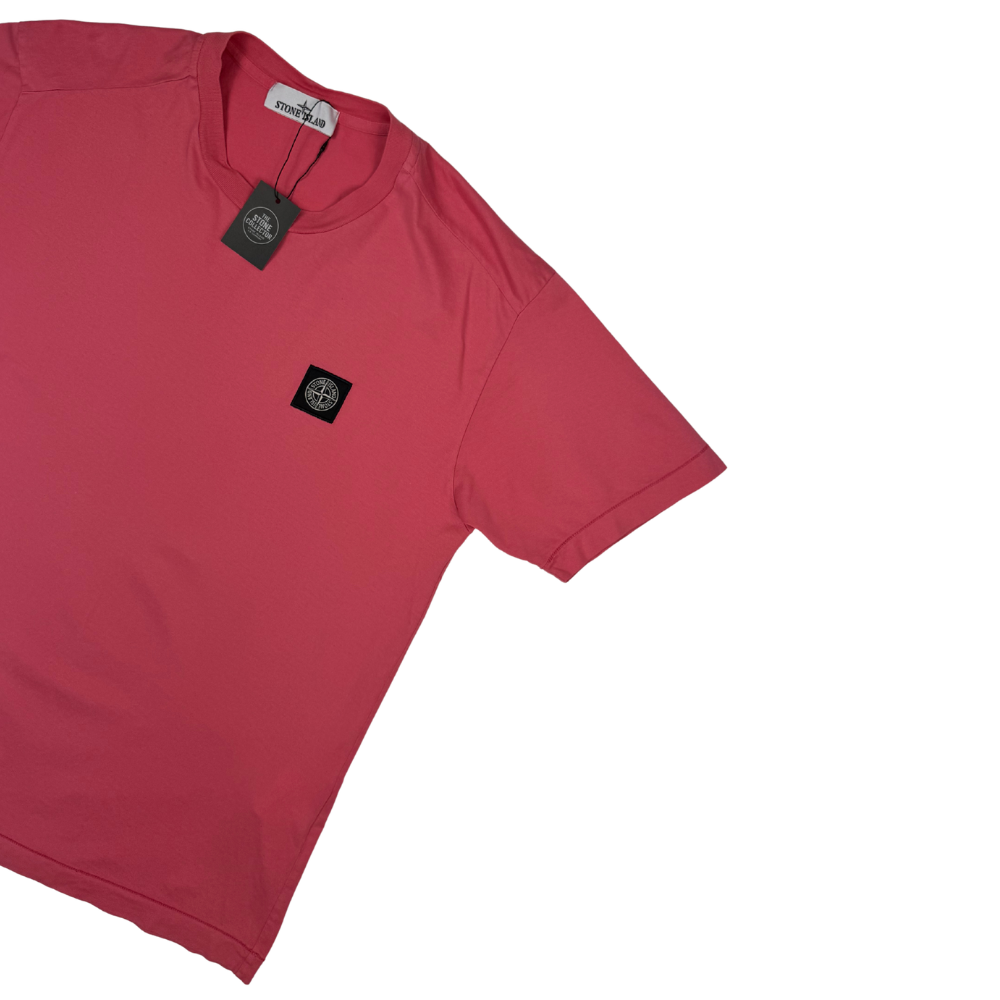 Camiseta Stone Island Rosa manga corta - talla L