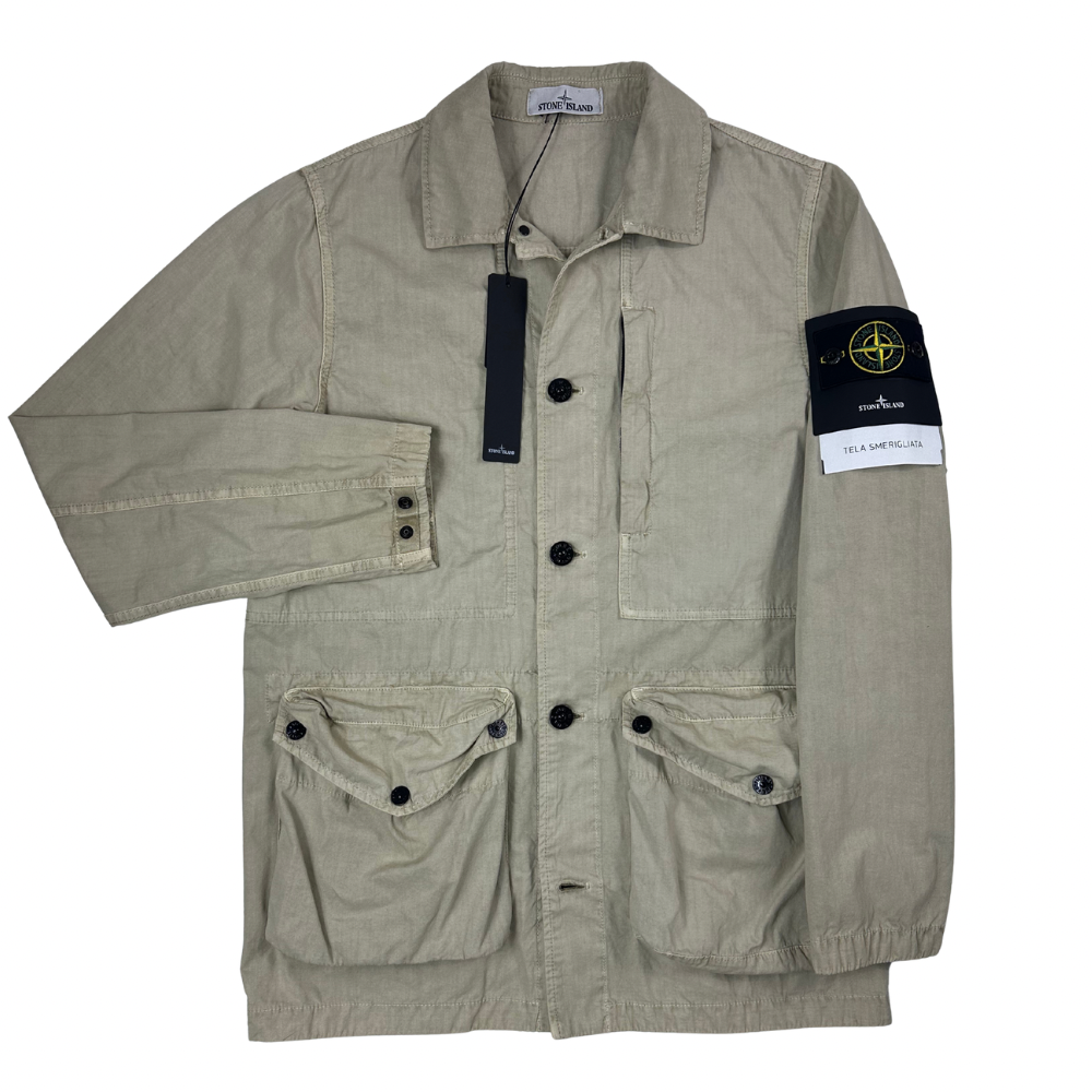 CHAQUETA STONE ISLAND TELA SMERIGLIATA - talla S