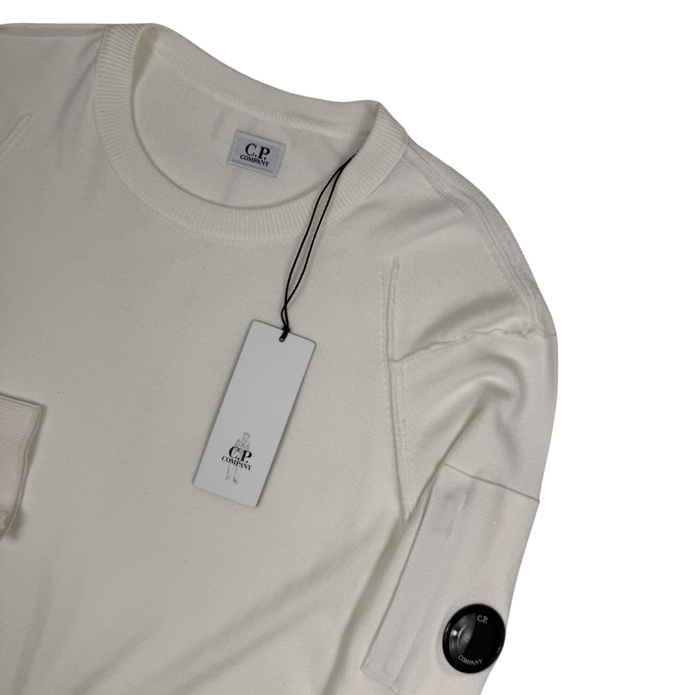 Jersey C.P. Company Knitwear Crew Neck blanco - talla L