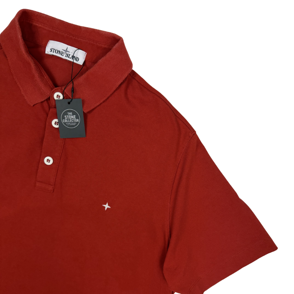 Polo Stone Island Stelina rojo manga corta - talla 2XL