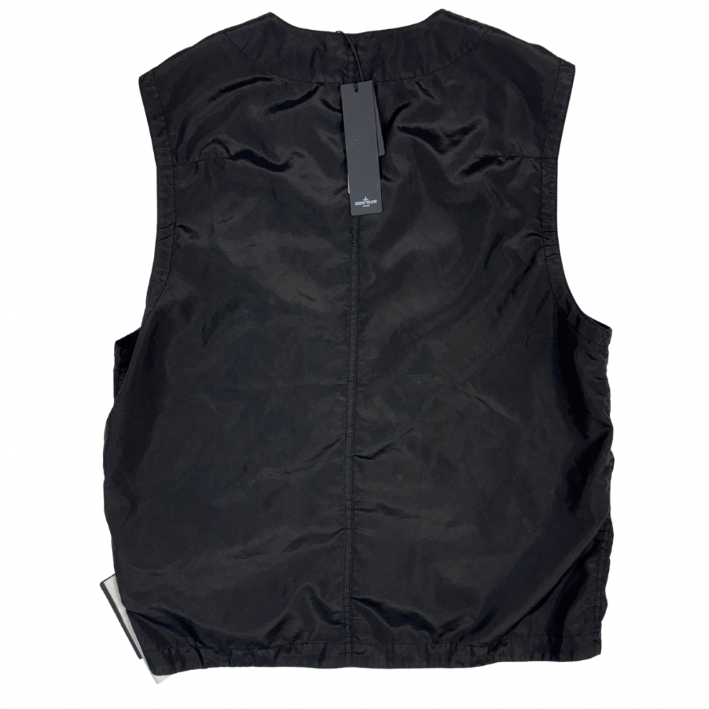 Chaqueta sin mangas Stone Island  Polyester Tela With David Light-TC negro - talla M/L