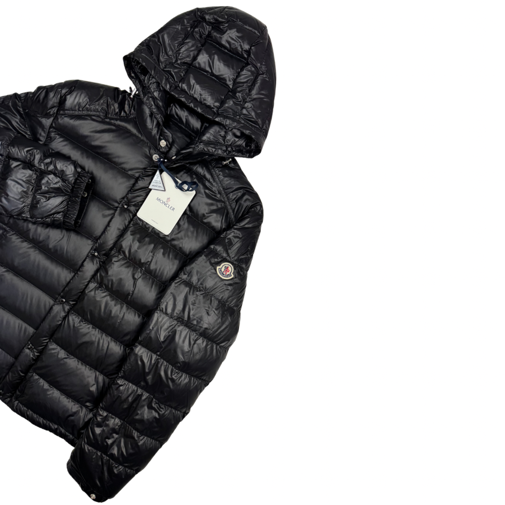 Plumífero con capucha Moncler Gliere negro - talla 4(L)