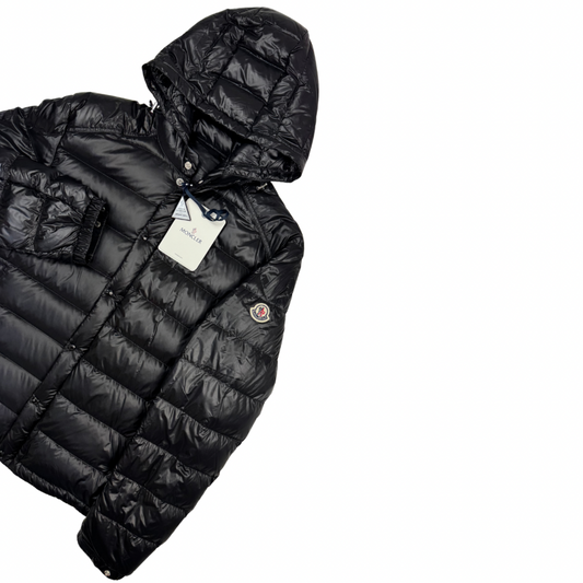 Plumífero con capucha Moncler Gliere negro - talla 4(L)
