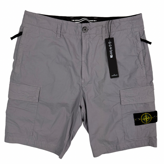 Pantalón Cargo Corto Stone Island Gris - talla W/32