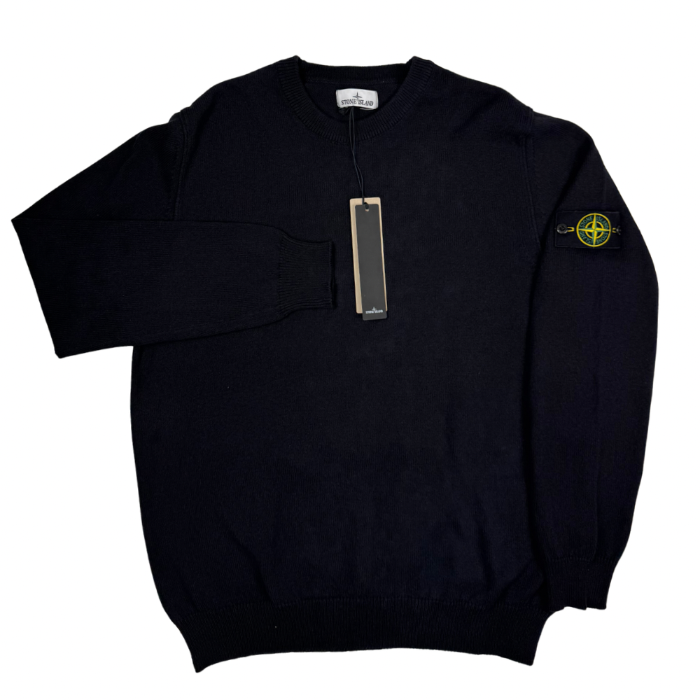 Jersey Stone Island cuello redondo negro - talla XL/2XL