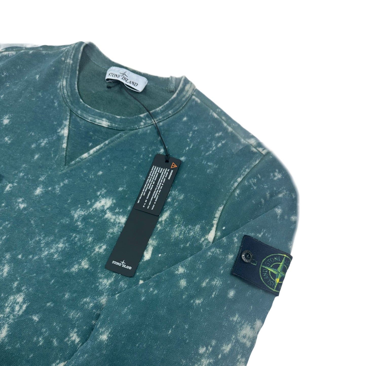 SUDADERA CUELLO REDONDO OFF DYED CREW STONE ISLAND - talla S/L