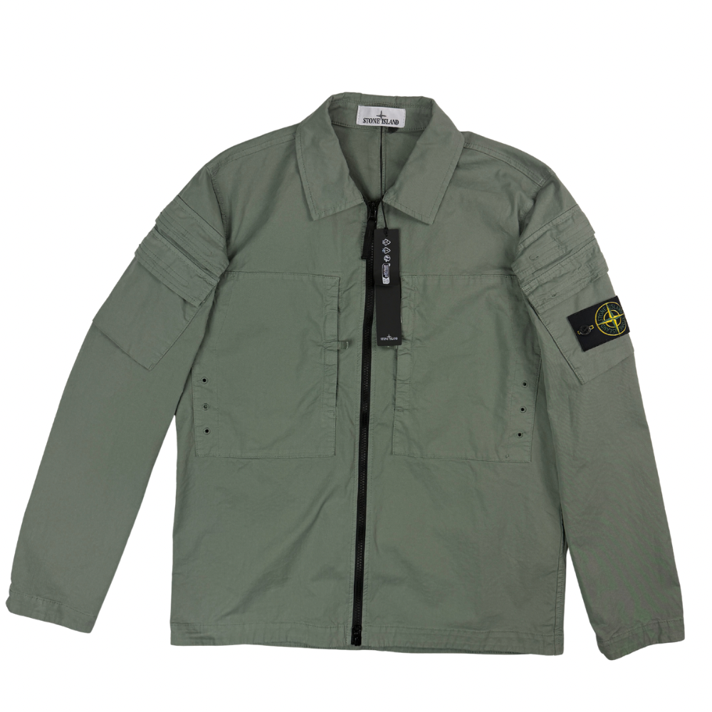CHAQUETA OVERSHIRT STONE ISLAD - talla M