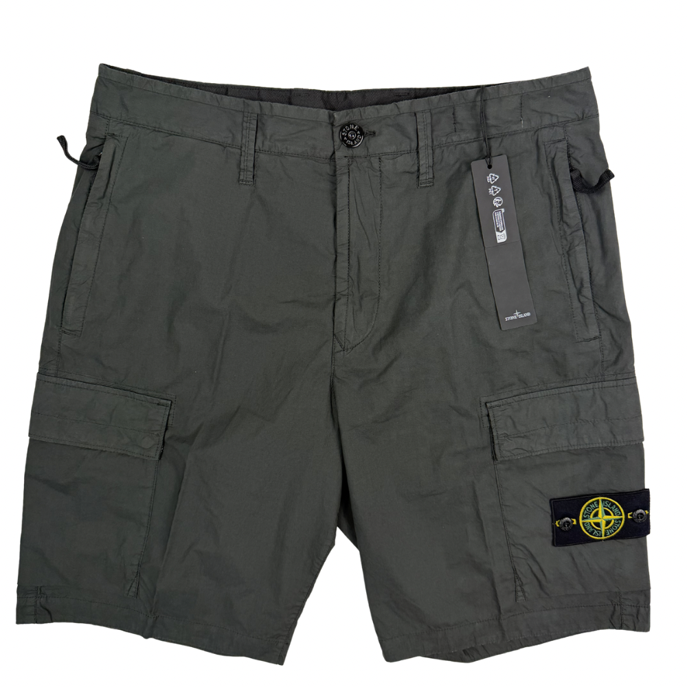 Pantalón Cargo Corto Stone Islans Gris Verdoso - talla W/31 / W/32