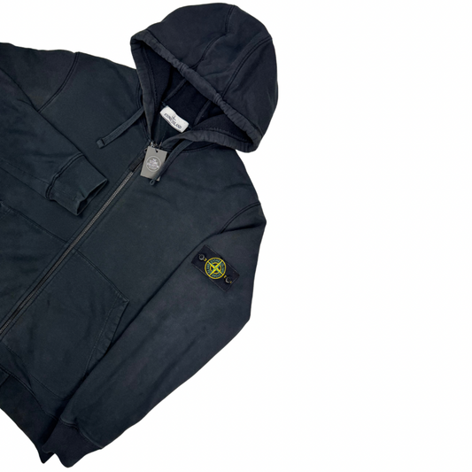 Sudadera con capucha y cremallera Stone Island negro - talla XL