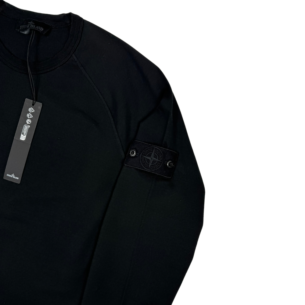 Sudadera Stone Island Ghost cuello redondo negro - talla XL