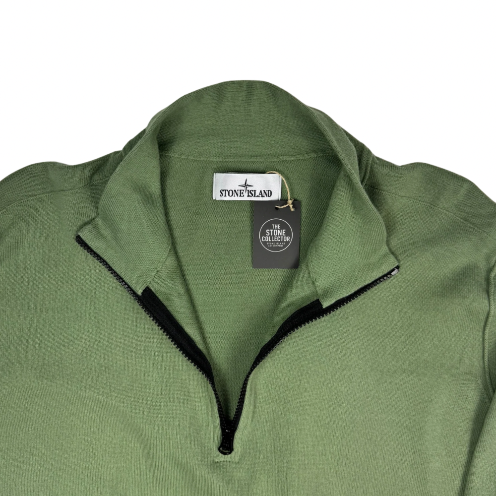 Jersey Half-Zip Stone Island verde - talla 3XL