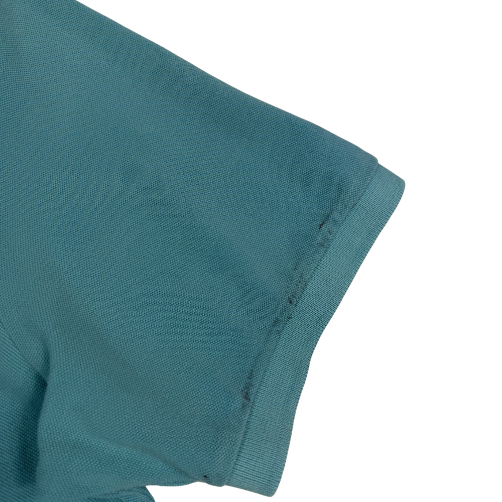 Polo Stone Island azul turquesa manga corta - talla 2XL