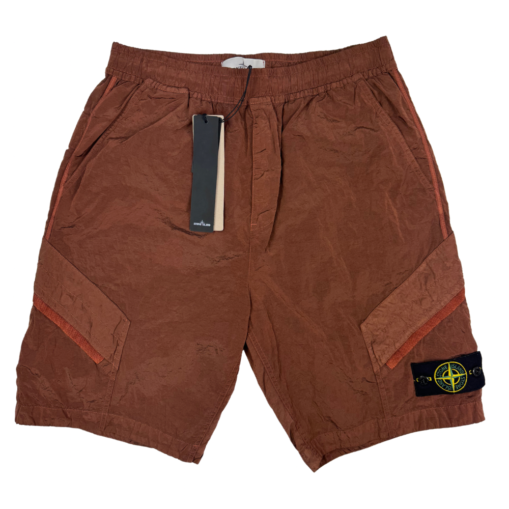 Pantalón Cargo Corto Stone Island Nylon Metal cobre - talla W/30 / W/31