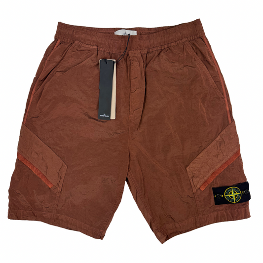 Pantalón Cargo Corto Stone Island Nylon Metal cobre - talla W/30 / W/31