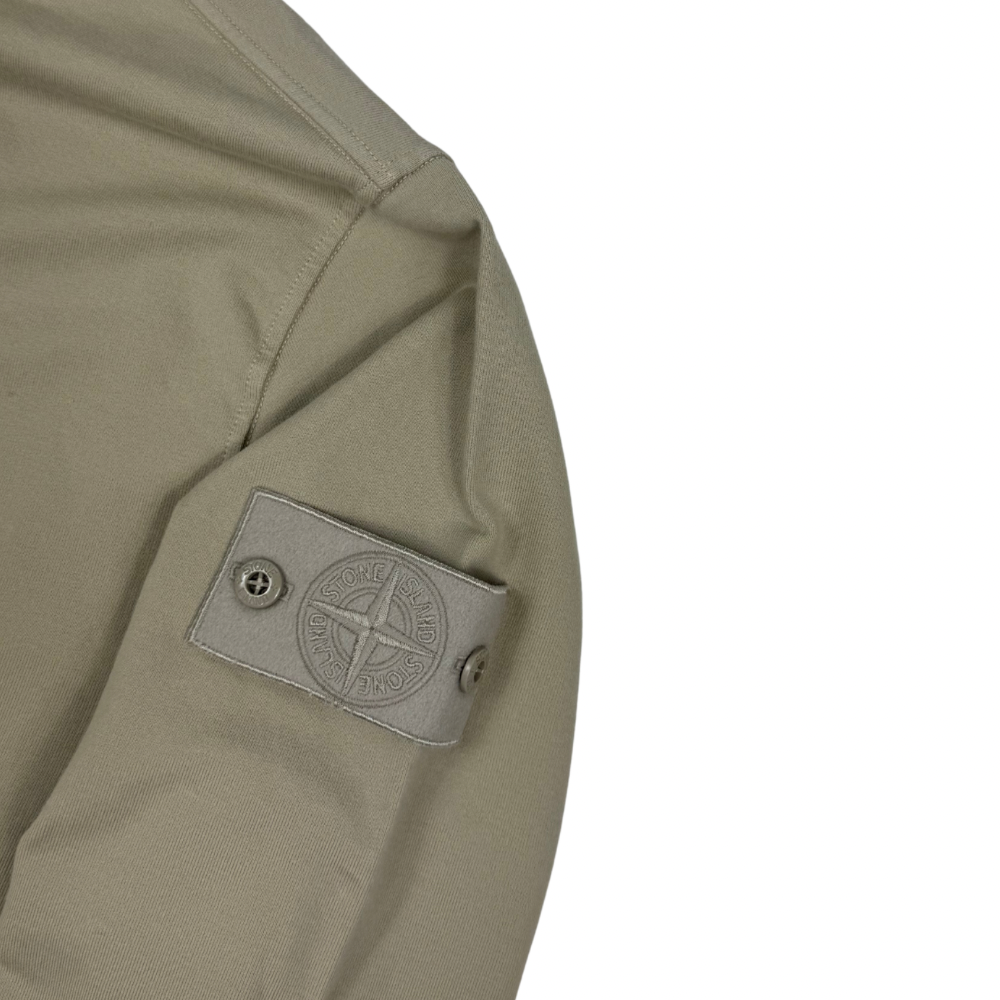 Sudadera Stone Island Ghost con cremallera y bolsillo arena - talla XL